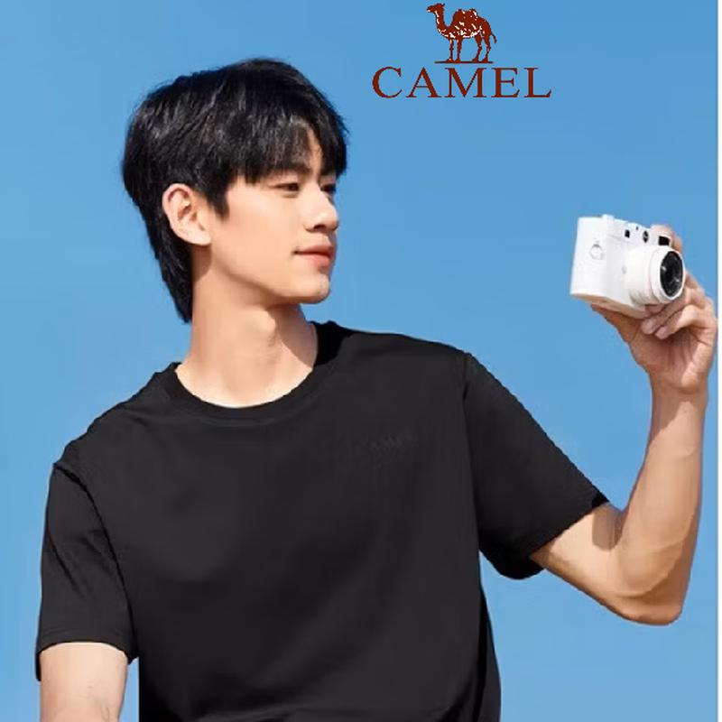 CAMEL Men s Cooling Elastic Round Neck T-Shirt S