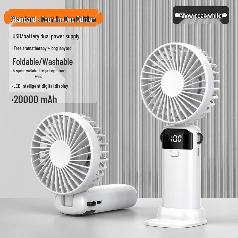 2024 Compact Rechargeable Ultra-Quiet Mini Fan for Office and Travel