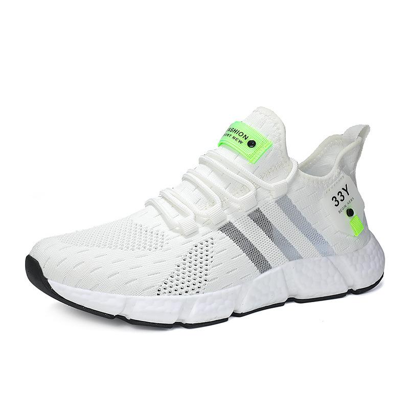 Unisex Freizeitschuhe Gym Tragbare Laufschuhe Große Größe Atmungsaktive Turnschuhe Mesh Freizeitschuhe 46 weiß