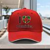 Adjustable Dominica Heart Flag Baseball Cap  Lightweight Unisex Printed Hat for Outdoor Weddings Parties