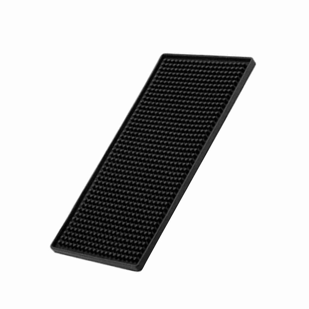 Heat Insulation Drain Pad PVC Black Thick Heat and Cold Resistant Draining Placemat for Kitchen Home 1PC