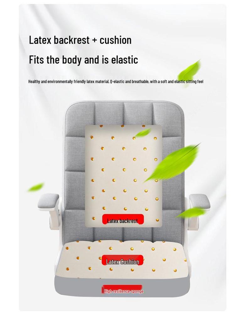 Ergonomic Swivel Desk Chair for Home Office and Dorm, Comfortable for Long Sitting with Adjustable Height and Backrest