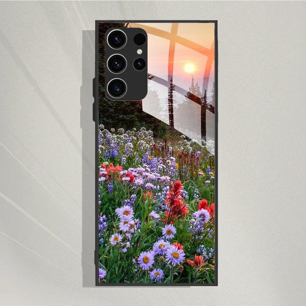 For Samsung Galaxy S25 Ultra Case Tempered Glass Case Cool Painted Phone Cases For Samsung S25 Ultra Cover S25ultra 5G Fundas