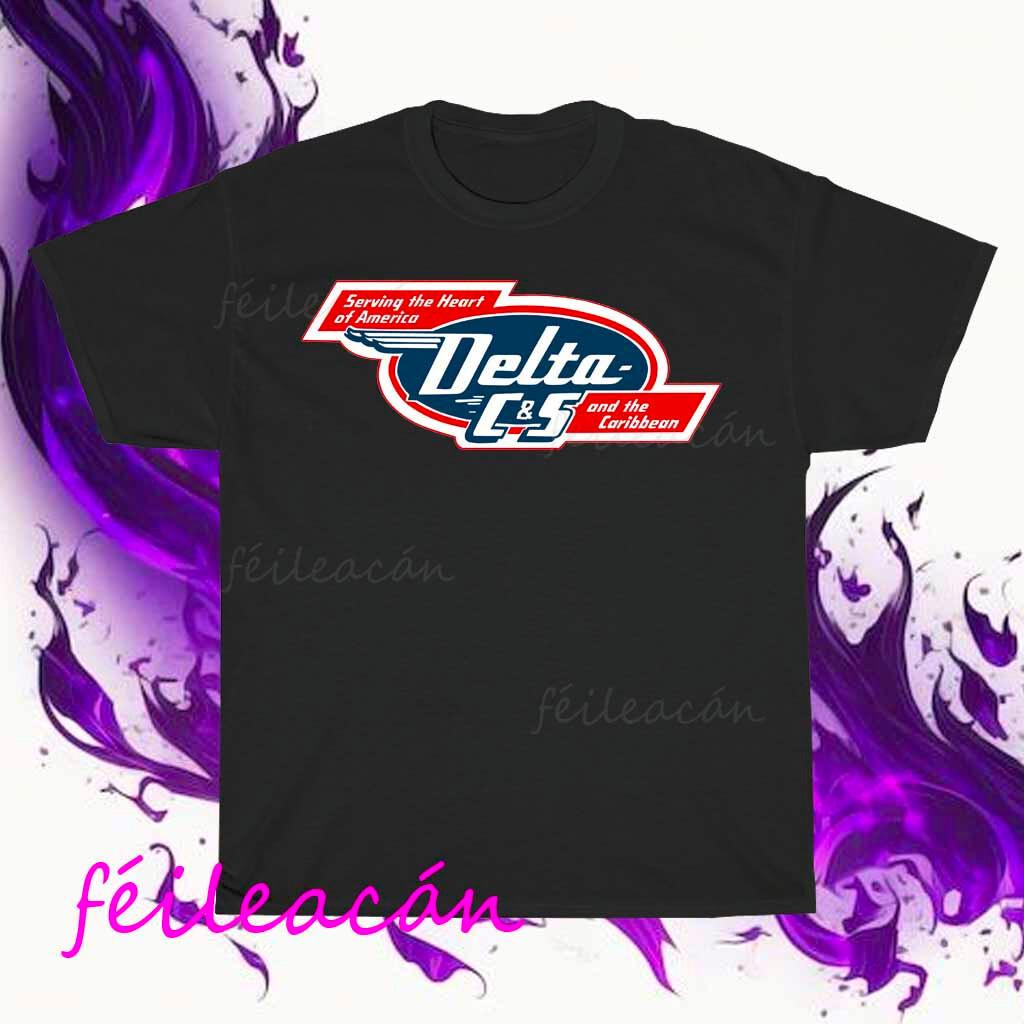 Brand New Delta Airlines Logo American T-Shirt Funny Size S To 5XL