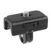 Action Camera Quick Release Mount with 1 4 Inch Screw Foldable Anti Slip Quick Release Adapter Extension Base for