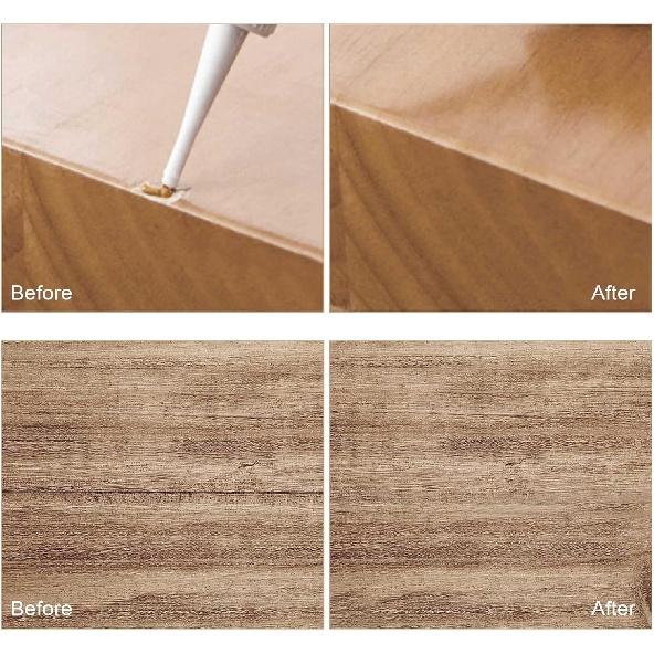 SEISSO Furniture Repair Kit For Scratched Wood Material Marker Pen 12 Color Furniture Touch-Up Pen Wood Filler Upgraded Wood Repair Kit Repair Wooden