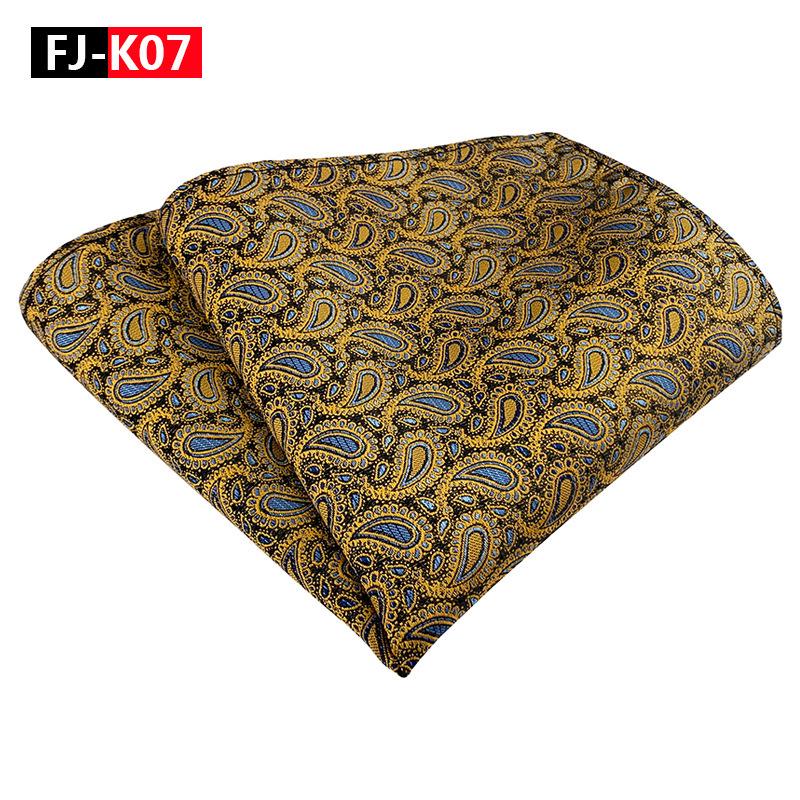 Blumen-Paisley-Polyester-Einstecktuch für Herrenanzug - Elegantes Design 2025