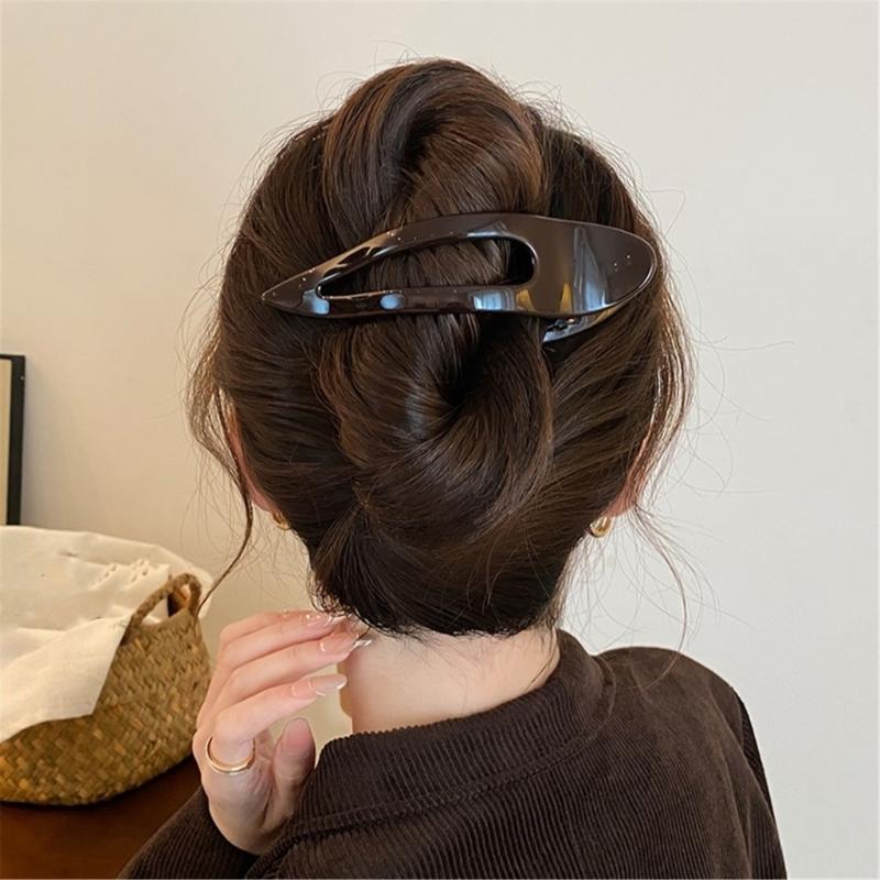 Large Hair Claw Clip Not Slip Grip Shatterproof PC Plastic Hairpin Headdress For Sensitive Scalp Gym Work Travel