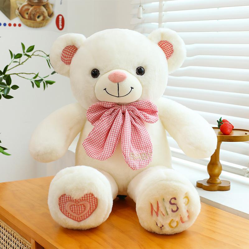 New Bow Tie Big Bear Plush Toy Valentine's Day Gift Confession Doll Teddy Bear Sleeping Doll