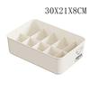 10/15 Grids Underwear Storage Box with Cover Wardrobe Storage Box Panties Socks Organizer  for Home