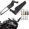 Anti-glare Motorcycle Rearview Mirrors 1 Pair Wide Angle Blue Glass For 7/8" 22mm Handlebar Motorbike Accessories Aluminum Alloy