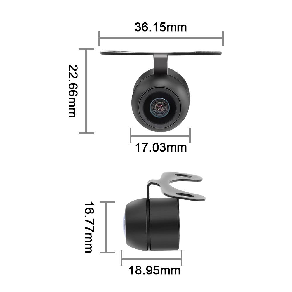 Reverse image Dashcam HD 4 Pin Small Butterfly Dashcam HD Night Vision waterproof sun protection