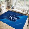 Toronto Maple Leafs Design Crystal Velvet Carpet Cozy Non?Slip Printed Rug For Bedroom Living Room Entrance