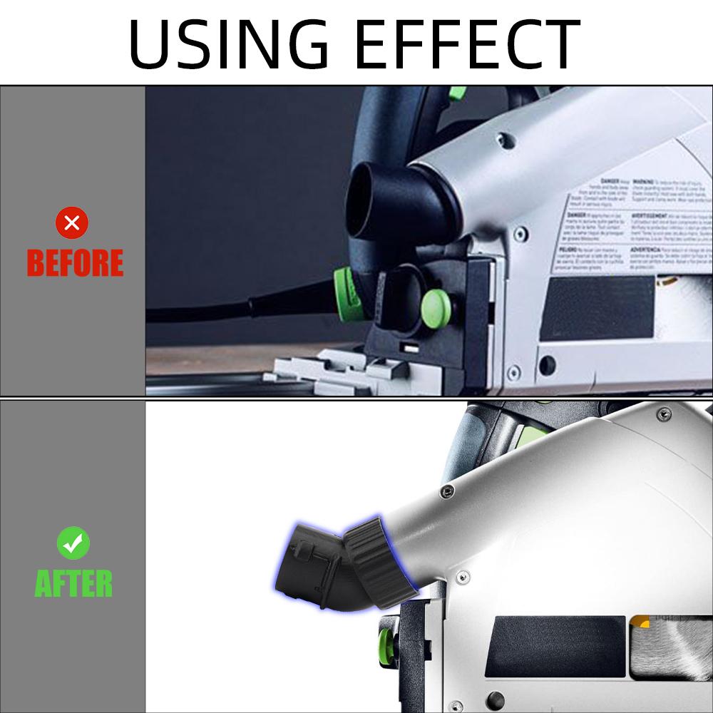 Railschuurder Slangpoort Zonder Klem met Vaste Positie Festool Voor Festool TS55 TS60 TS75 HK55 Railschuurmachine
