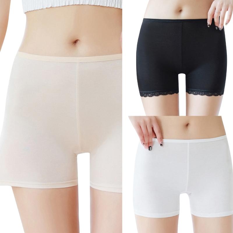 Under Dresses Safety Pants Ice Silk Shorts Underwear Yoga Shorts Stretch Safety Leggings Undershorts for Women Girls