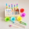 Bead Sorting Toy with Wooden Tray | hands-on Screen Play, Counting, Fine-Motor
