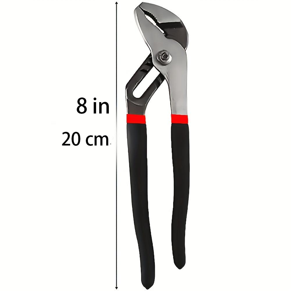 Generies Brands Straight Jaw Tongue and Groove Pliers,Water Pump Pliers Groove Joint Pliers,Carbon Steel,High-Visibility Handle