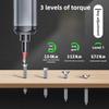 Mini Elektrischer Schraubendrehersatz 4V Smart Akku-Elektroschraubendreher TYP-C Wiederaufladbar 33 Bit Set Bohrer Elektrowerkzeug-Kit