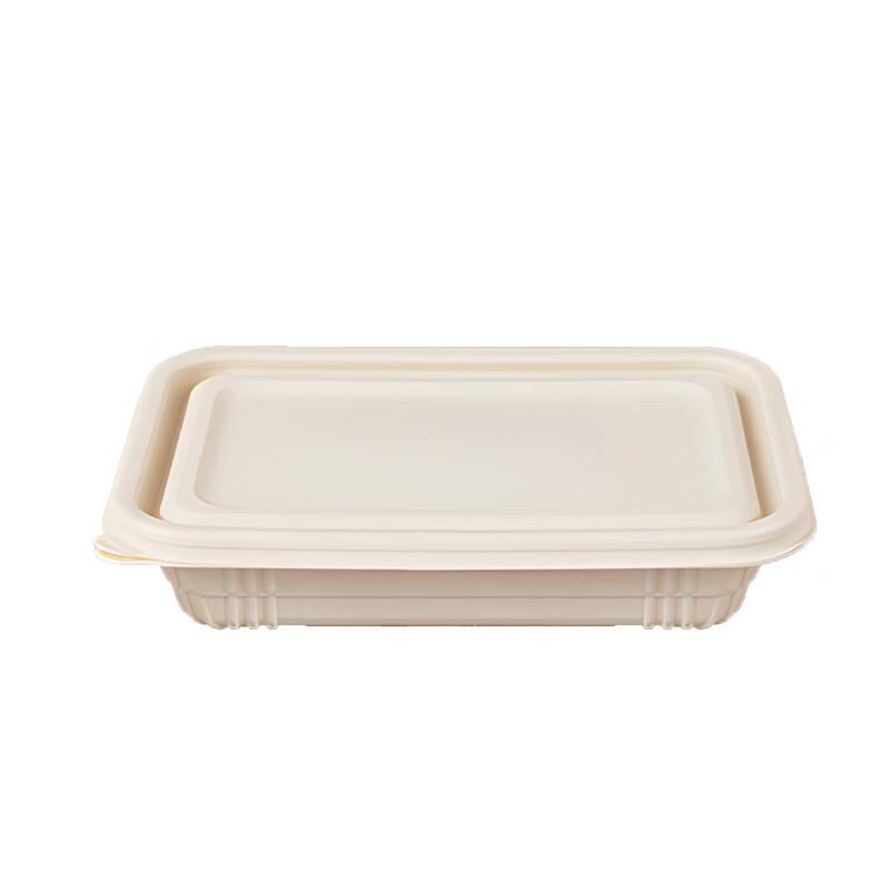 Eco-Friendly 380ml Biodegradable Corn Starch Meal Boxes (300 Count)