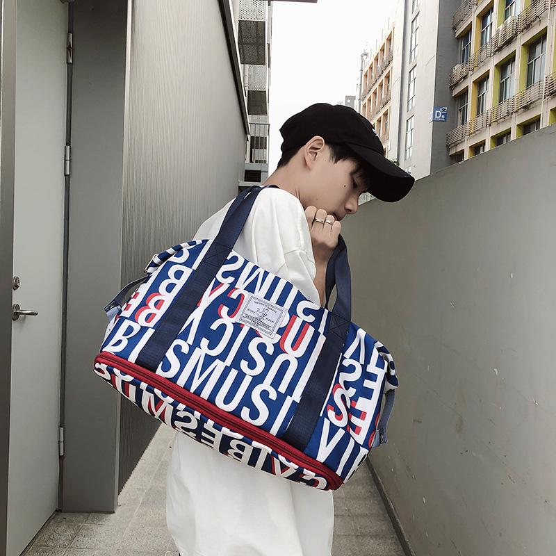 Travel Bag Yoga Fitness Bag Alphabet Portable Accommodation Maternity Storage Bag Portable Boarding Business Travel Luggage