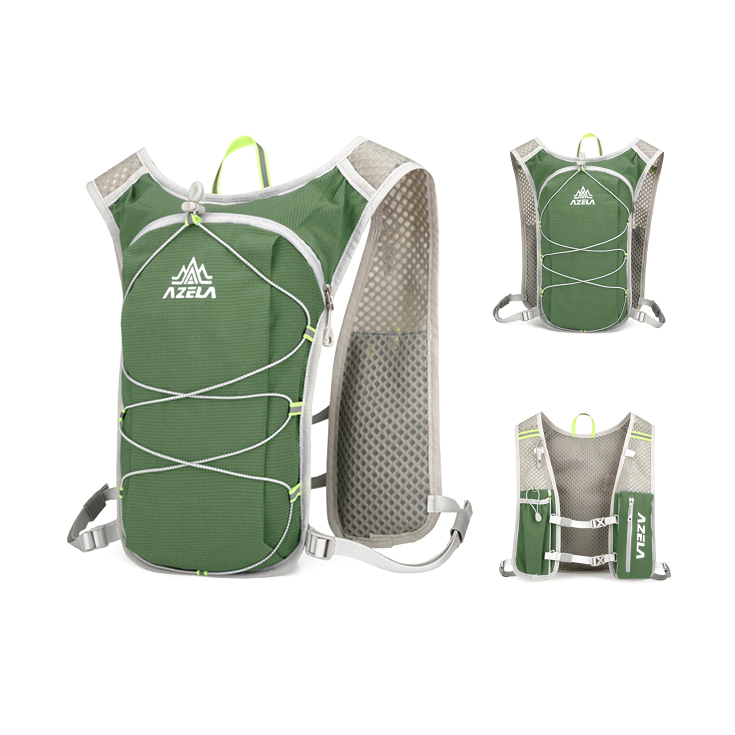 

Fuji Player Running Backpack, Non-Shaking, 5L Trail Running Backpack, Lightweight Walking Bag (Green)