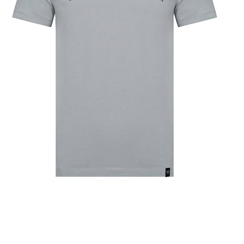Emporio Armani Bavlněné tričko s kulatým výstřihem a krátkým rukávem Pánské topy Šedá 3Z1T92-1J0AZ-0612