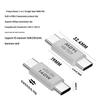USB Type-C adapteris: Vyras-Moteris-Vyras-Moteris, 90° L/U formos Thunderbolt 3 alkūnė kompiuteriams