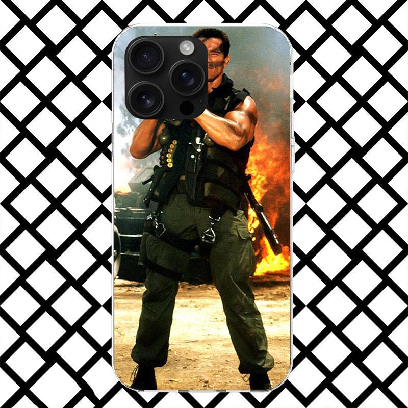 Arnold Schwarzenegger Terminator Pouzdro na telefon pro iPhone 17 Air 16 16E 15 14 Plus 13 Mini 12 11 Pro Max 7 8 + SE 2020 Měkký kryt F