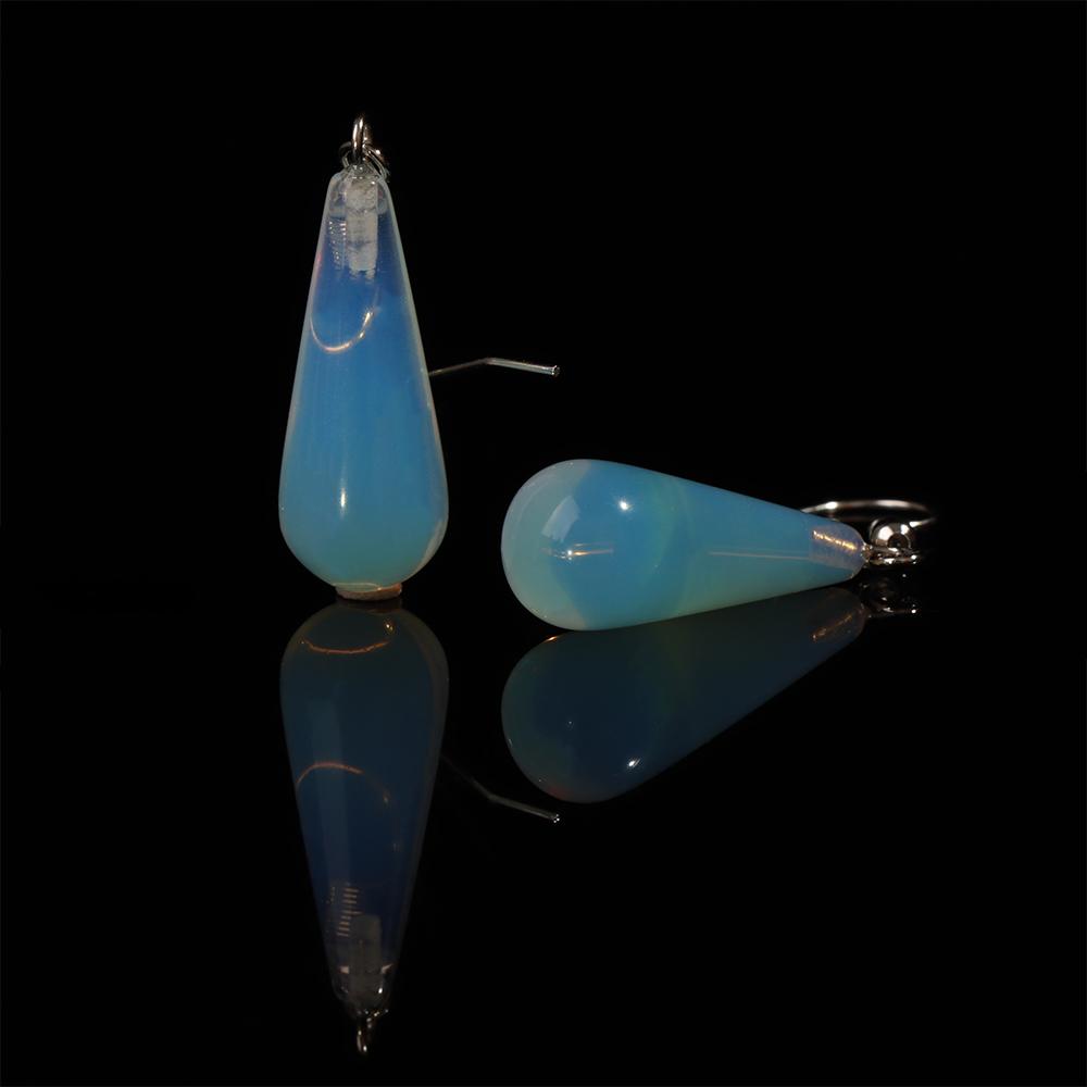 Attractive Natural Opal Hook Earrings Women Girl Gift Fashion Jewelry