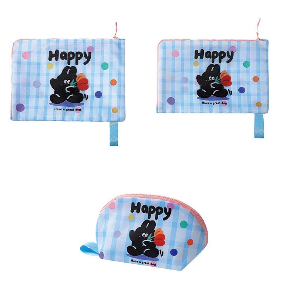 

3Pcs Waterproof Underwear Socks Bag Cartoon Cosmetic Storage Bag Data Cable Organizer for Home Style B