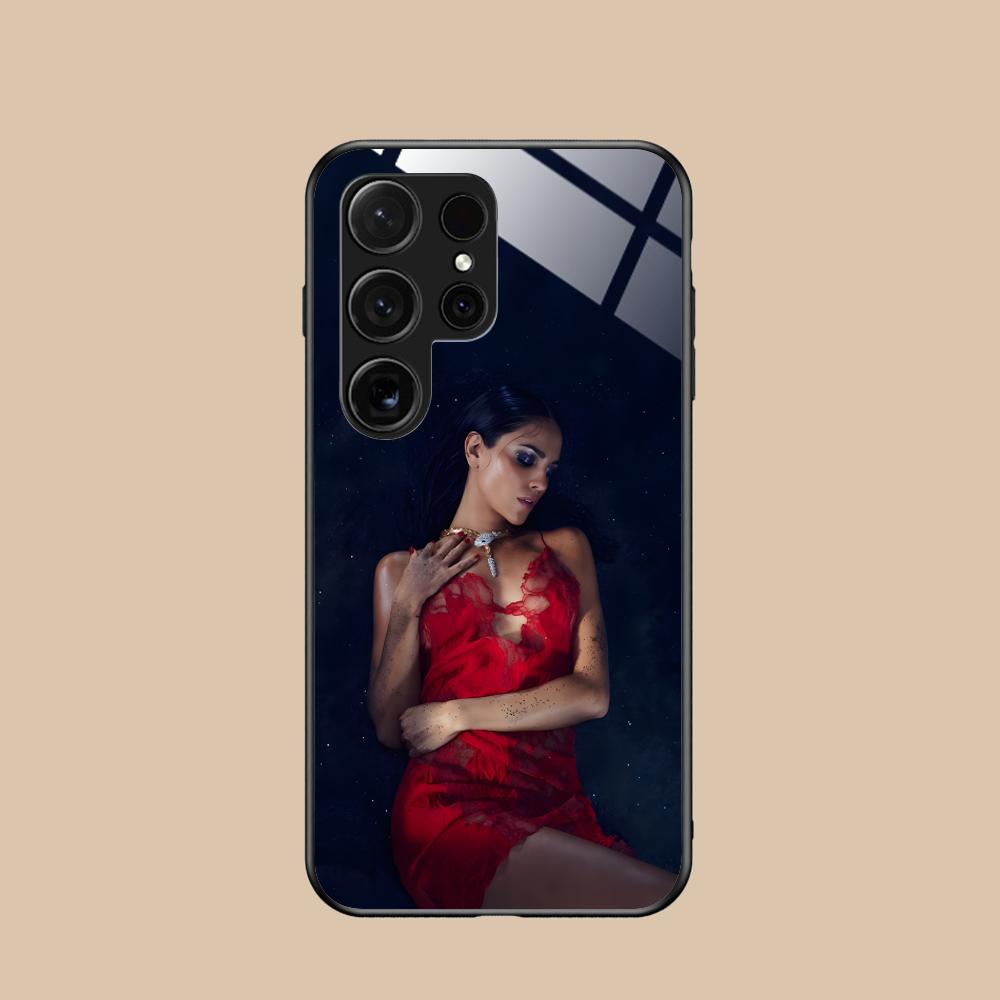 Fashion Eiza Gonzalez Glass Mobile Phone Case for Samsung Galaxy S26 S25 S24 S23 S22 S21 S20 Note20 Plus FE Ultra Colorful Cover