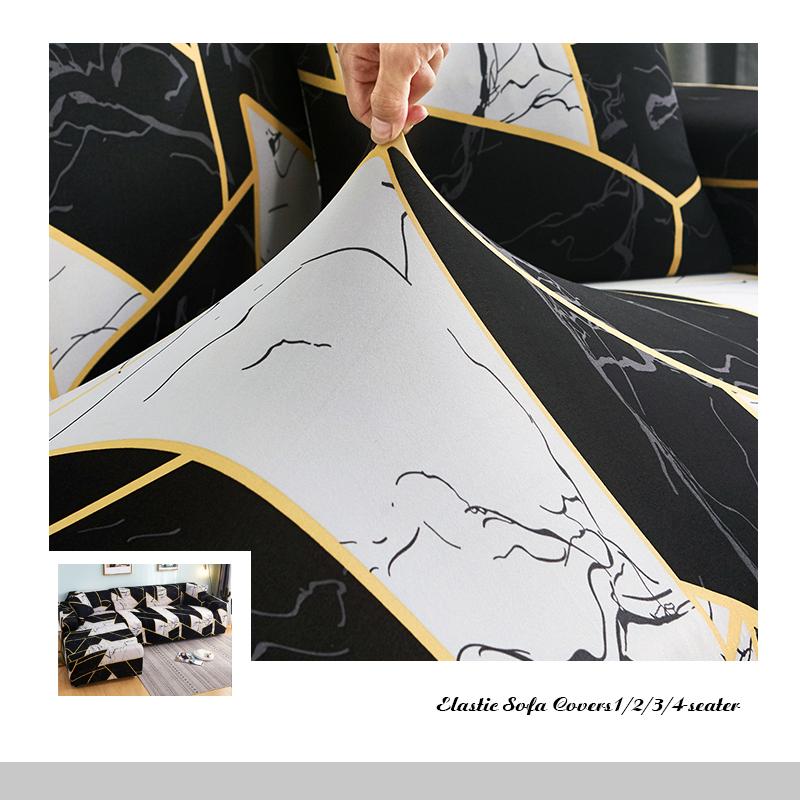 VIP LINK L shape Need Buy 2 pieces Corner Sofa Covers for Living Room Couch Cover Elastic Stretch Sectional Sofa Cubre Sofa