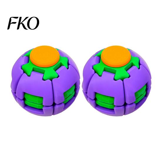 Durable Fidget Spinner 1/2Pcs 3D Printed Press Rotating Ball, Stress Relief Quiet Spinning Toy for Kids Adults, Ball Toy, Decompression Gadget