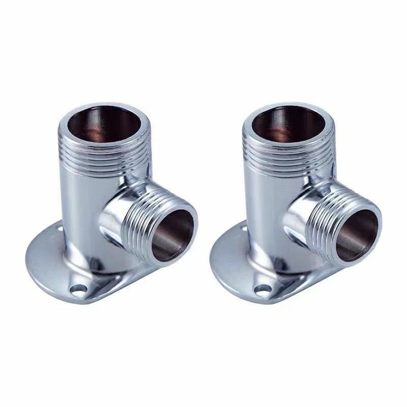 Alloy Shower Head Converter Kit - Concealed to Exposed Installation with Base Accessories and Water Pipe Connector