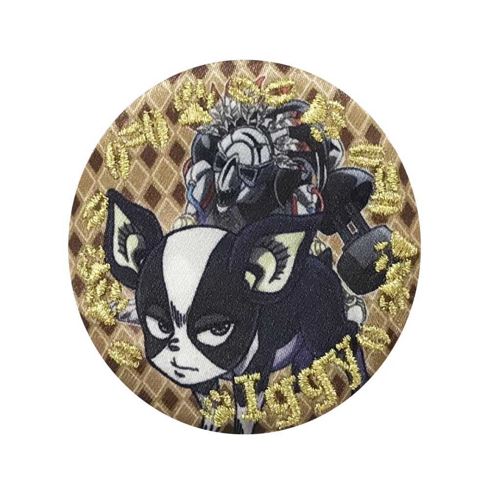 

Bizarre Adventure Embroidery Can Badge Iggy B01B2976 JoJo s