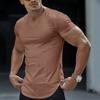 T-shirt da uomo a maniche corte con scollo a V Casual Slim Fit Basic Top Morbido Comodo Leggero