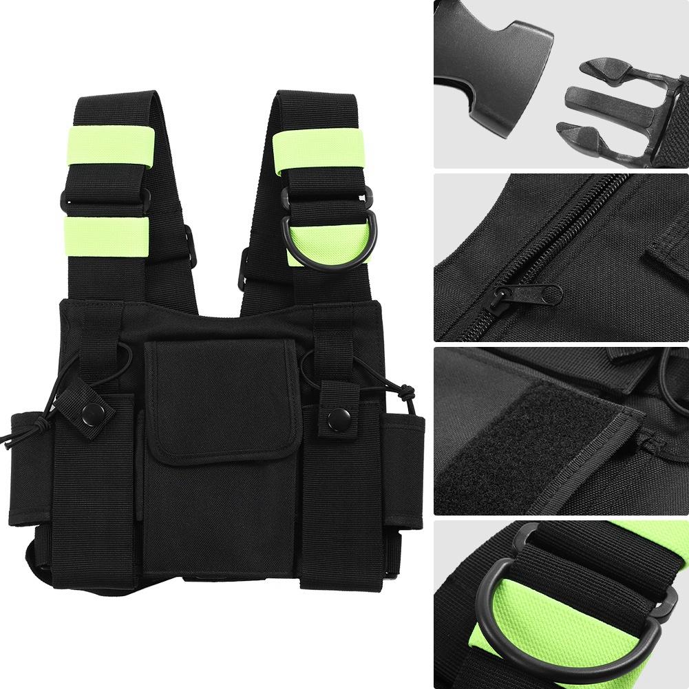 Universelle Walkie-Talkie-Weste Brusttasche Nylon Freisprech-Intercom-Tasche