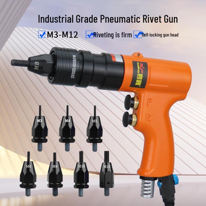 Gaobao Industrial Pneumatic Rivet Nut Gun, M3-M12