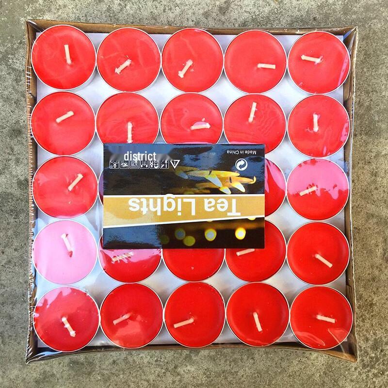 LIEI 100-Pack Smokeless Round Tealight Candles