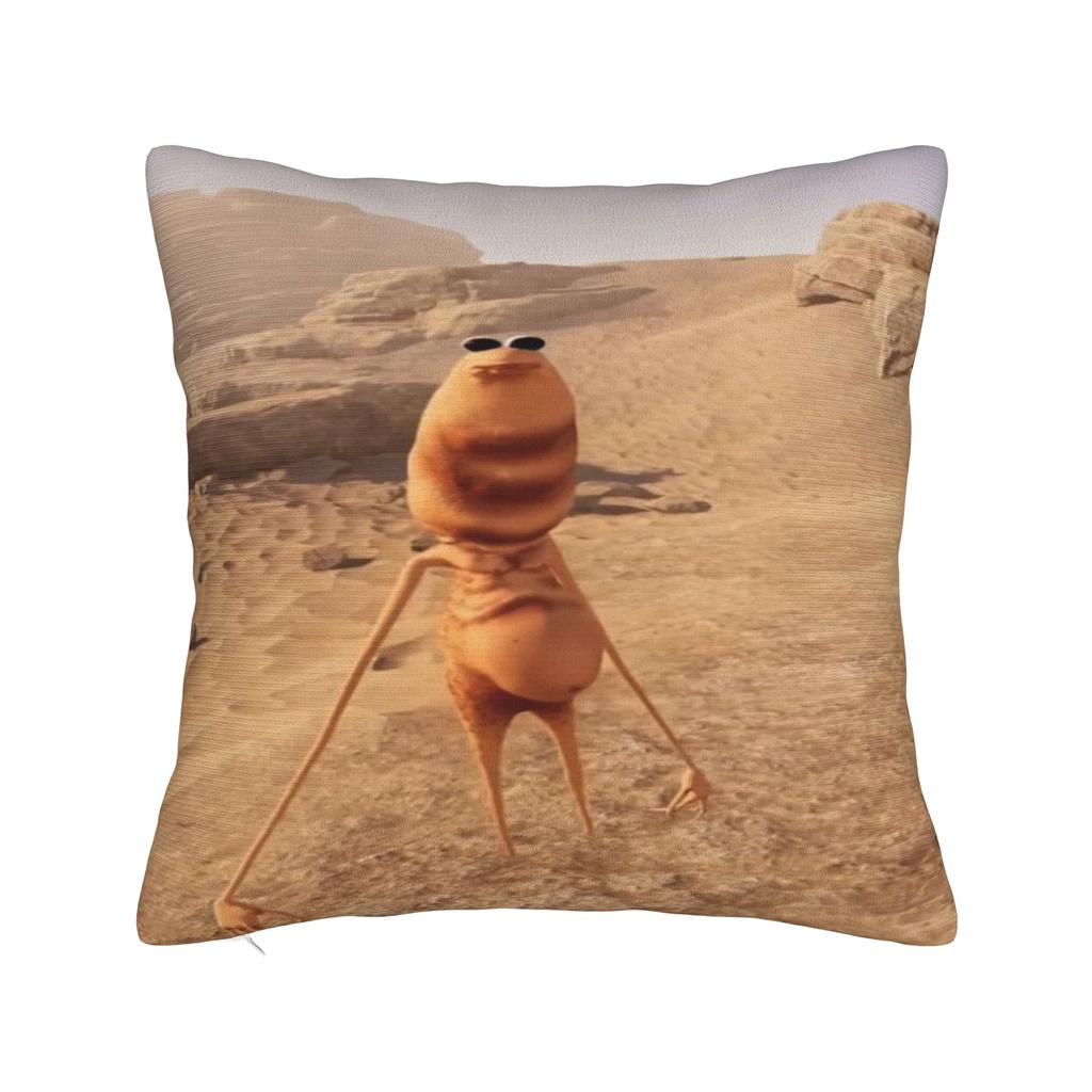 Marcus the Worm Funny Meme Printed Pillowcase Cushion Cover  Throw Pillow Cover Y2K Seat Decoration Zippered Multi-Size