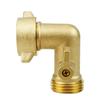 Garden Hose Connector Brass Elbow Valve 90 Degree Curved Design Easy Installation Heavy-Duty Brass Construction