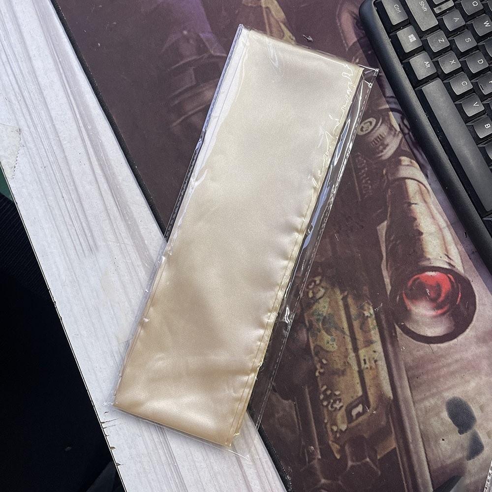 Satinseide Haarband Einfarbige Tasche Band Vielseitiger Schal Halstuch
