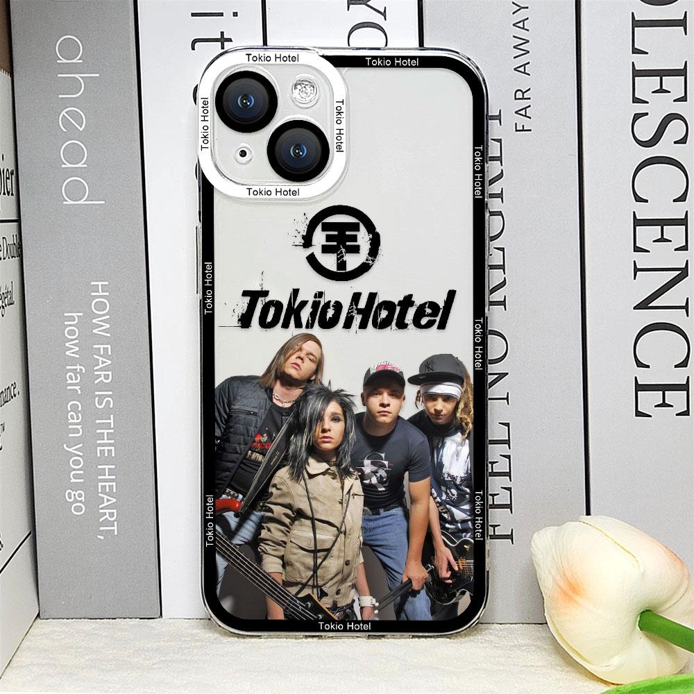 

T-tokio Hotel Phone Case for IPhone 16 15 14 13 12 Mini 11 Pro Max X XS 7 8 Plus Soft Clear Cover Singer Tom Bill Kaulitz Fundas iPhone 14 ProMax