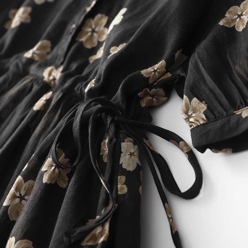 Leichtes Kleid Floral Leichter Luxus Langes Kleid