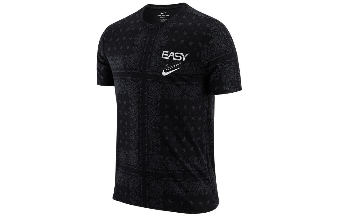 

Nike T Shirts Men s Black Crew Neck Moderate Straight Fit DR7659-010 M