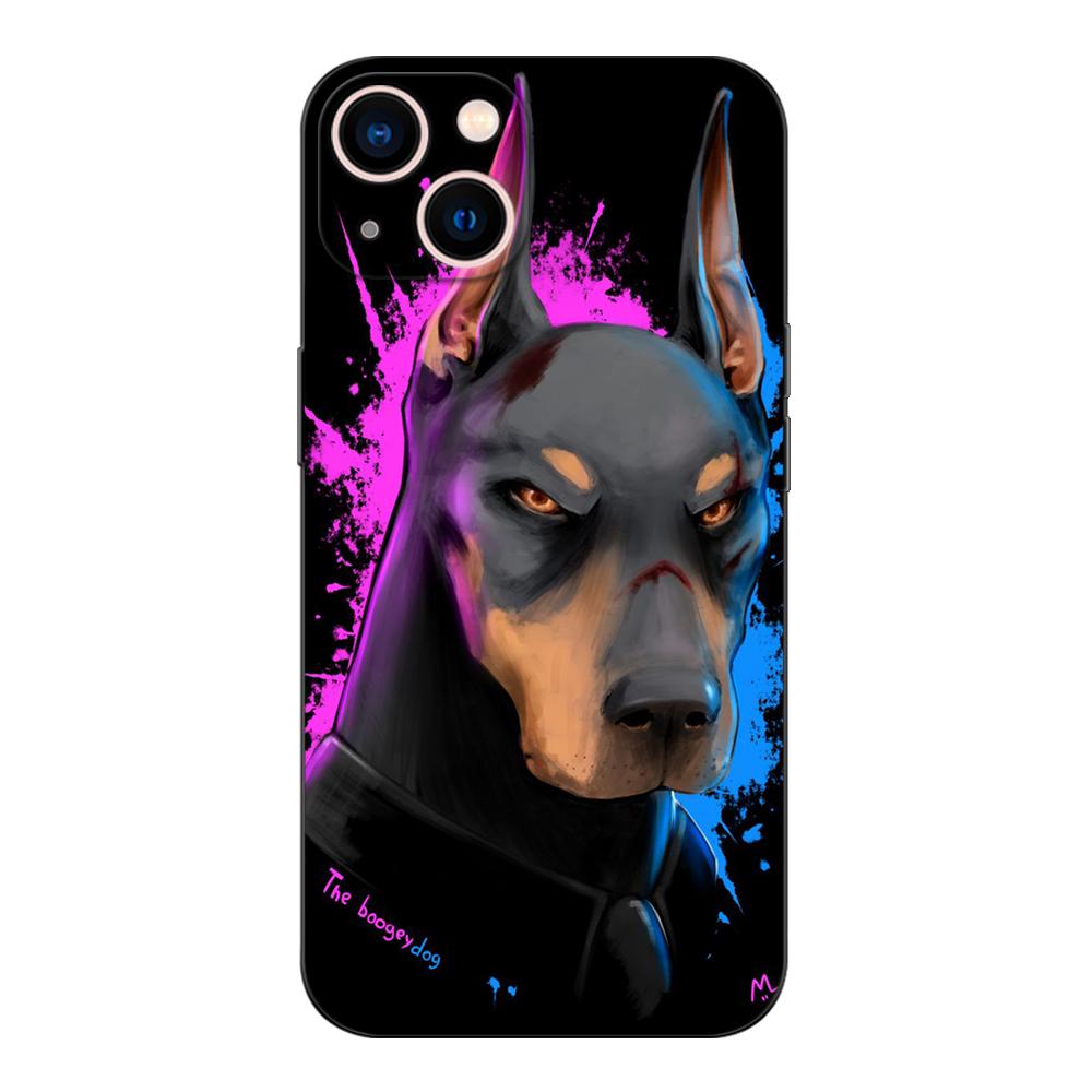 Black Tpu Case For Xiaomi Mi 11i 5G Redmi Note 11 11S Pro PLUS 4G 5G Cover Doberman