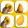Toy Stress Relief Mango Squishy Ball Super Slow Rebound Decompression Fidget Butter Anxiety Relief Mango Stress Ball Squishy