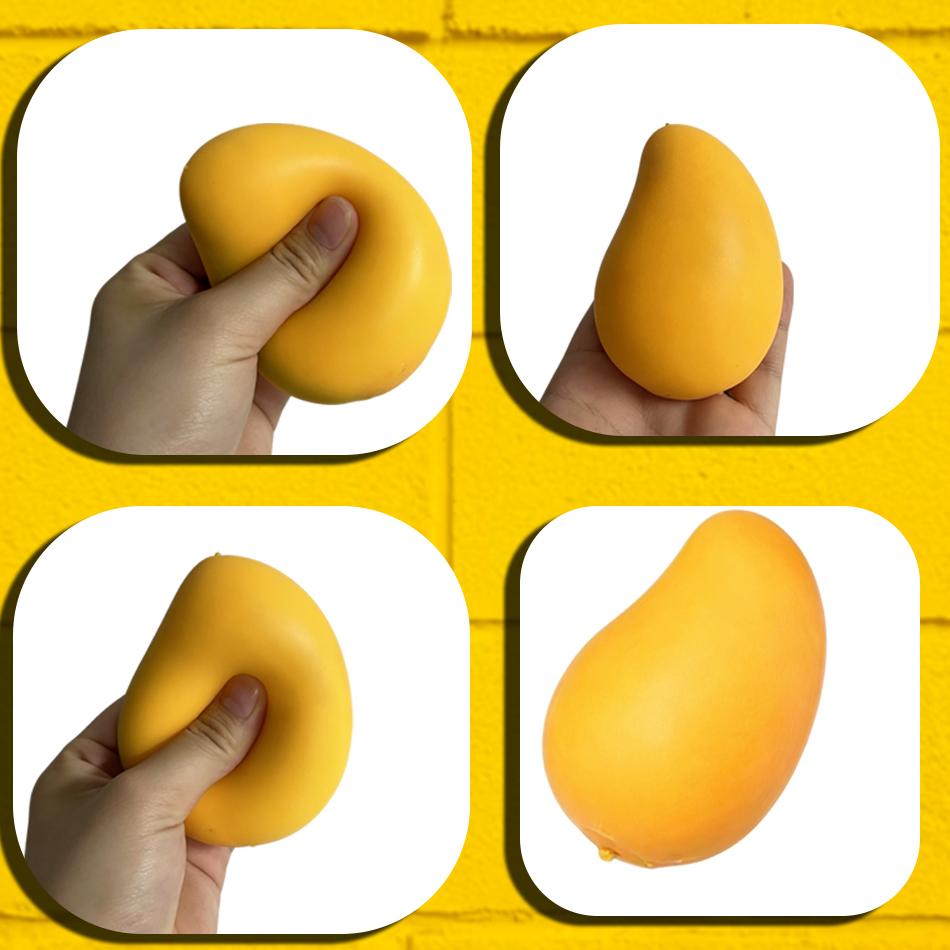 Toy Stress Relief Mango Squishy Ball Super Slow Rebound Decompression Fidget Butter Anxiety Relief Mango Stress Ball Squishy