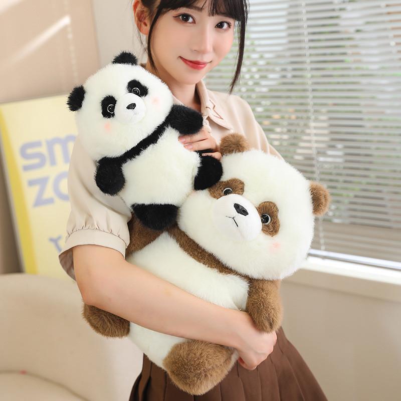 Adorable Fluffy Panda Plush Toy Cute And Soft Cuddly Stuffed Animal Pillow