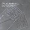 Wiederverwendbare transparente Nagellack-Palette für Anfänger - Handbemaltes Übungswerkzeug zum Malen, Blooming, Zeichnen von Blumen